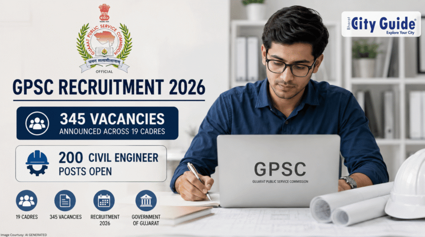 GPSC Recruitment 2026 345 Vacancies Announced Across 19 Cadres, 200 Civil Engineer Posts Open