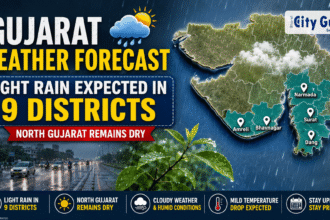 Gujarat Weather Forecast Light Rain Expected in 9 Districts While North Gujarat Remains Dry