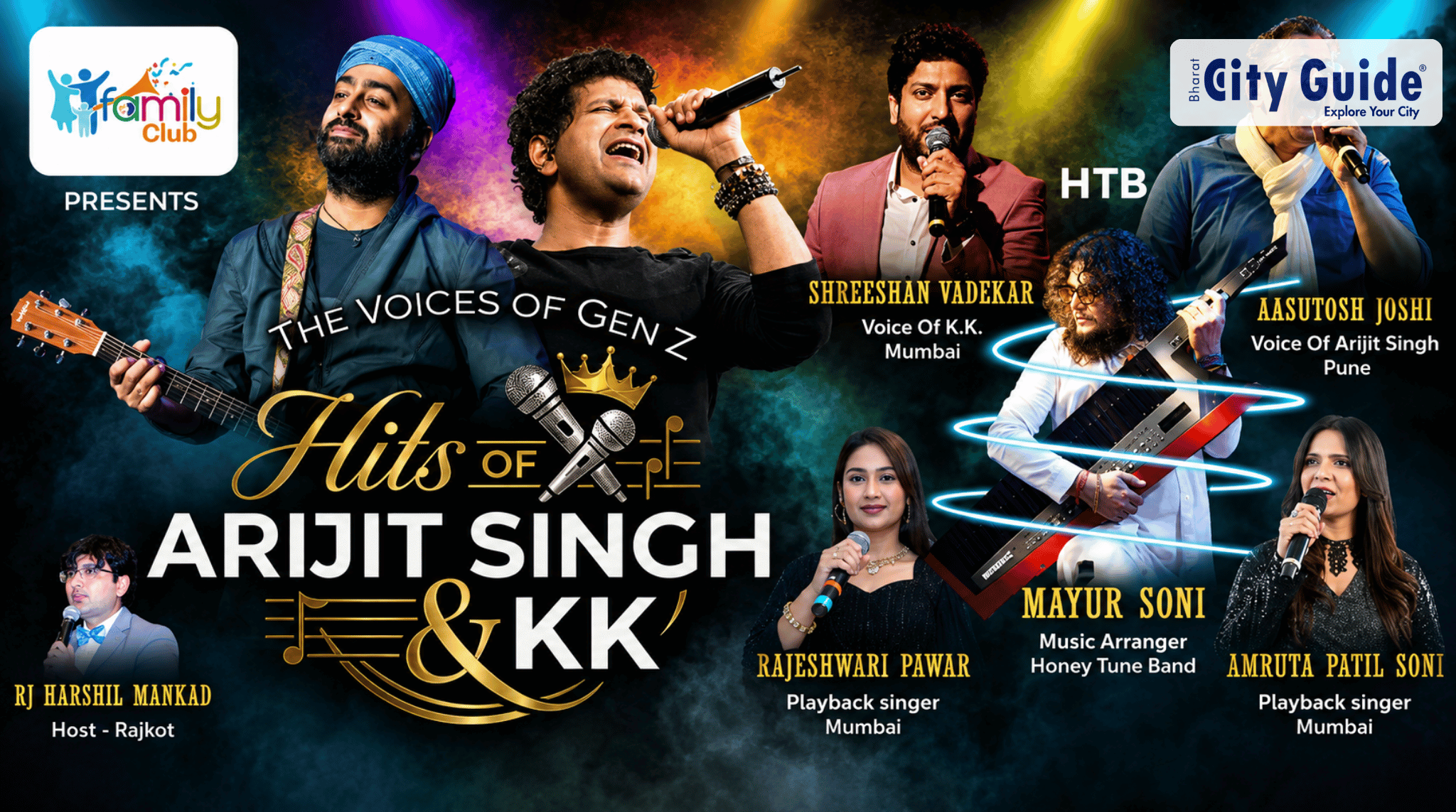Hits of Arijit Singh and KK in Rajkot: A Musical Tribute to Two Voices That Defined a Generation