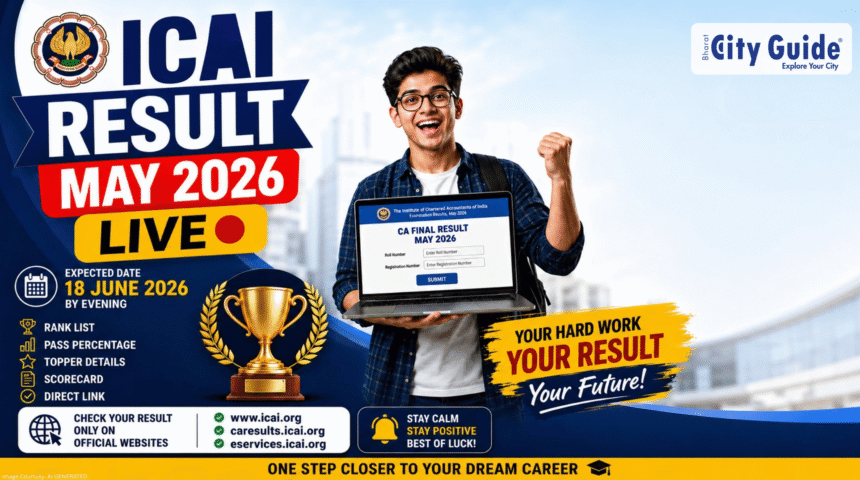 ICAI Result May 2026 LIVE CA Final Result Today, Release Date, Rank List, Pass Percentage & Direct Link