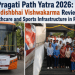 Pragati Path Yatra 2026: Jagdishbhai Vishwakarma Reviews Healthcare and Sports Infrastructure in Rajkot