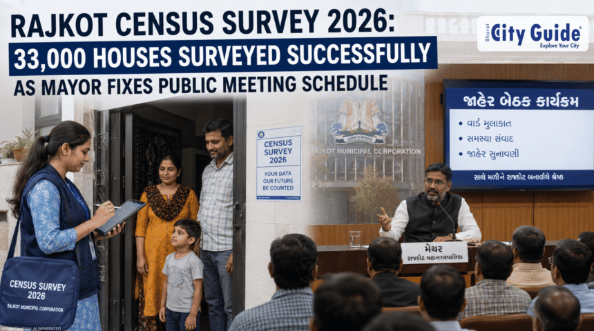 Rajkot Census Survey 2026 33,000 Houses Surveyed Successfully as Mayor Fixes Public Meeting Schedule