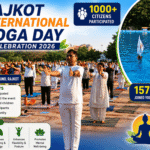 Rajkot International Yoga Day Celebration 2026 More Than 1000 Citizens Participate in Grand Yoga Event