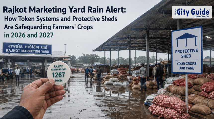 Rajkot Marketing Yard Rain Alert How Token Systems and Protective Sheds Are Safeguarding Farmers' Crops in 2026 and 2027