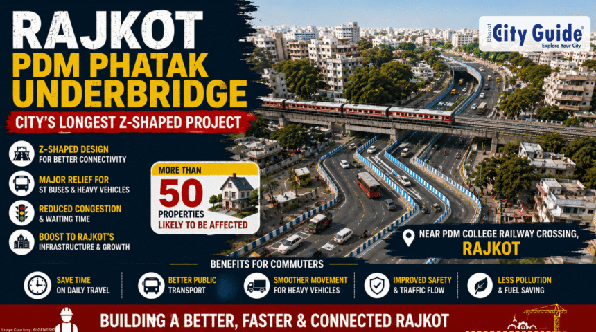 Rajkot PDM Phatak Underbridge City's Longest Z-Shaped Underbridge to Transform Traffic Movement