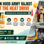 Robin Hood Army Rajkot Beat the Heat Drive 650 Juice Bottles Distributed to Provide Relief from Extreme Heat