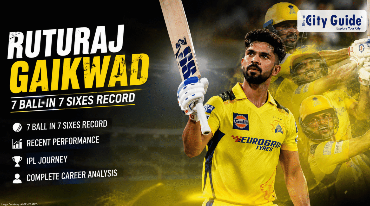 Ruturaj Gaikwad: 7 Ball in 7 Sixes Record, Recent Performance, IPL Journey and Complete Career Analysis