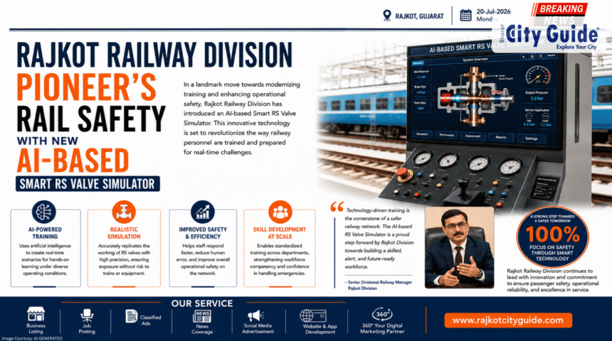 Rajkot Railway Division Pioneer's Rail Safety With New AI-Based Smart RS Valve Simulator