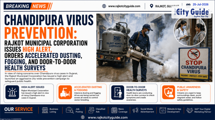 Chandipura Virus Prevention: Rajkot Municipal Corporation Issues High Alert, Orders Accelerated Dusting, Fogging, and Door-to-Door Health Surveys