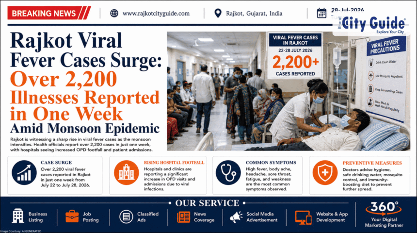 Rajkot Viral Fever Cases Surge: Over 2,200 Illnesses Reported in One Week Amid Monsoon Epidemic