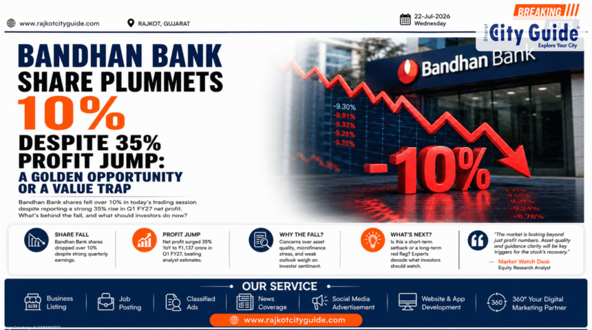 Bandhan Bank Share Plummets 10% Despite 35% Profit Jump: A Golden Opportunity or a Value Trap