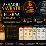 Ashadhi Navratri during Pushya Nakshatra A Rare Astrological Conjunction for Spiritual and Mantra Sadhana