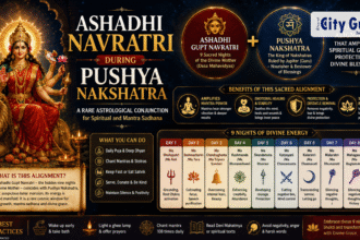 Ashadhi Navratri during Pushya Nakshatra A Rare Astrological Conjunction for Spiritual and Mantra Sadhana