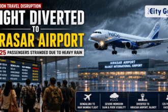 Flight Diverted to Hirasar Airport Heavy Rain Forces Bengaluru-Navi Mumbai Flight to Land in Rajkot