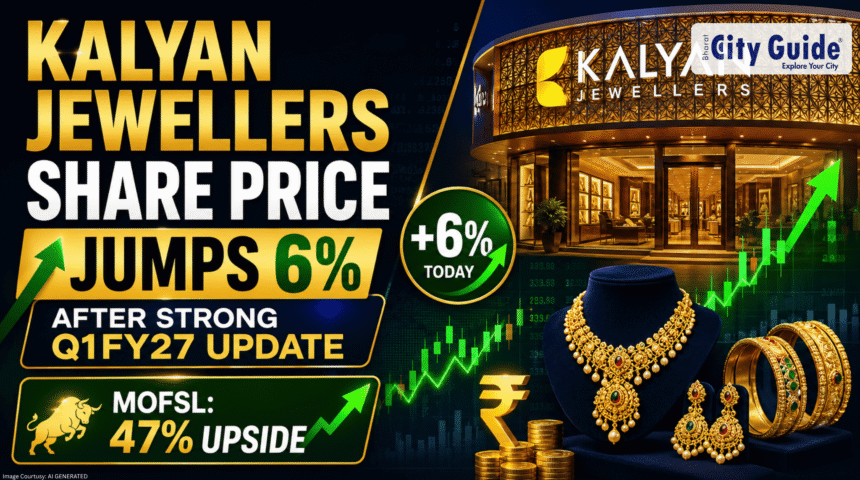 Kalyan Jewellers Share Price Jumps 6% on Strong Q1FY27 Update Why Motilal Oswal Sees a Massive 47% Upside