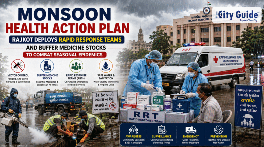 Monsoon Health Action Plan Rajkot Deploys Rapid Response Teams and Buffer Medicine Stocks to Combat Seasonal Epidemics
