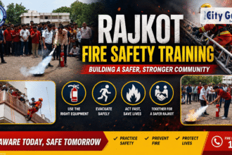 Rajkot Fire Safety Training RMC Empowers Students with High-Octane Practical Mock Drills and Firefighting Skills