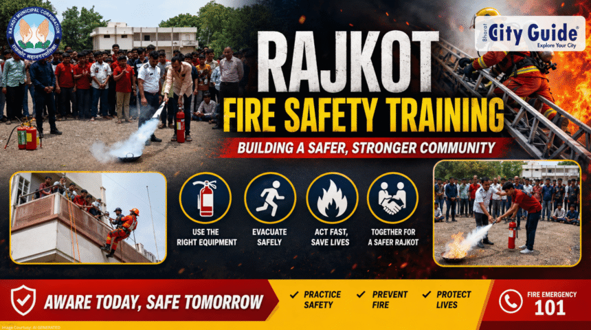 Rajkot Fire Safety Training RMC Empowers Students with High-Octane Practical Mock Drills and Firefighting Skills