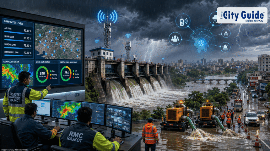 Rajkot Flood Preparedness High-Tech Wireless Systems Installed on Major Dams and Dewatering Pumps Mobilized for Monsoon Safety
