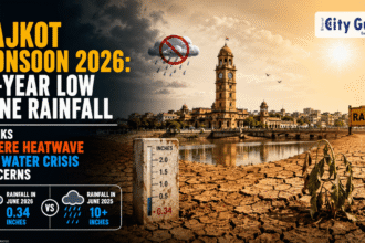 Rajkot Monsoon 2026 11-Year Low June Rainfall Sparks Severe Heatwave and Water Crisis Concerns