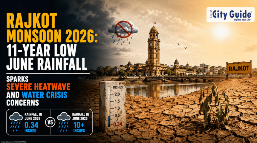 Rajkot Monsoon 2026 11-Year Low June Rainfall Sparks Severe Heatwave and Water Crisis Concerns