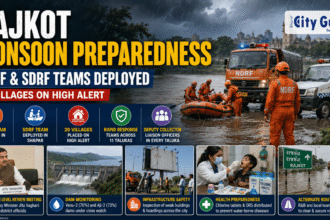 Rajkot Monsoon Preparedness NDRF and SDRF Teams Deployed as 20 Villages Placed on High Alert