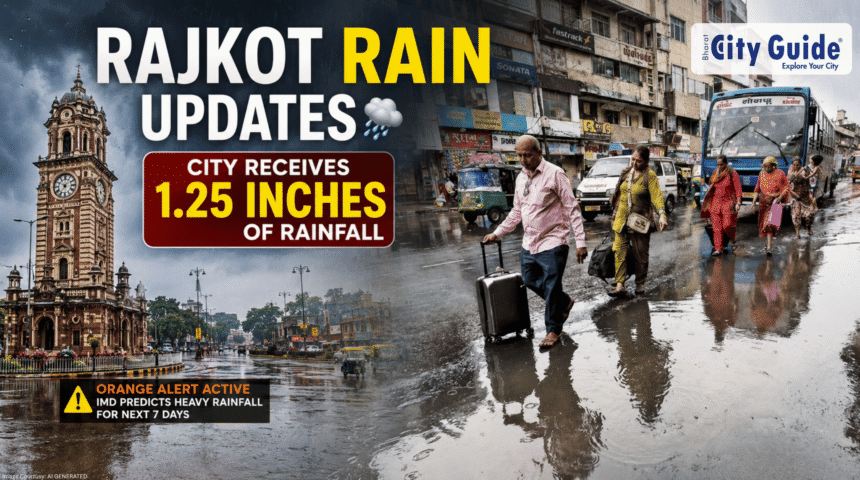 Rajkot Rain Updates City Receives 1.25 Inches of Rainfall Amid Orange Alert, IMD Predicts Heavy Downpour for Next 7 Days