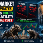 Stock Market LIVE Updates Navigating Volatility in Sensex and Nifty Amid Mixed Global Cues