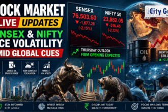 Stock Market LIVE Updates Navigating Volatility in Sensex and Nifty Amid Mixed Global Cues