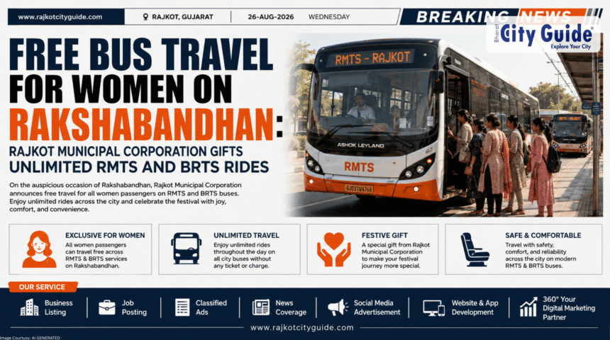 Free Bus Travel For Women On Rakshabandhan: Rajkot Municipal Corporation Gifts Unlimited RMTS and BRTS Rides