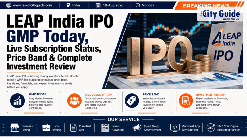 LEAP India IPO GMP Today, Live Subscription Status, Price Band & Complete Investment Review