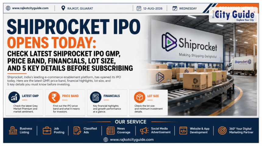 Shiprocket IPO Opens Today: Check Latest Shiprocket IPO GMP, Price Band, Financials, Lot Size, and 5 Key Details Before Subscribing