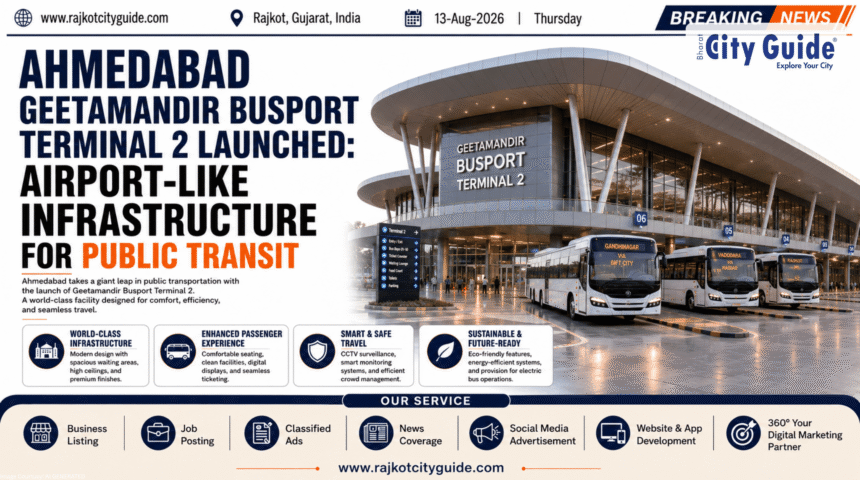 Ahmedabad Geetamandir Busport Terminal 2 Launched: Airport-Like Infrastructure for Public Transit
