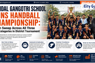 Gondal Gangotri School Wins Handball Championship: Clean Sweep Across All Three Age Categories in District Tournament