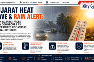 Gujarat Heat Wave & Rain Alert: South Gujarat Faces Heavy Downpours as Temperatures Rise Across Central Districts