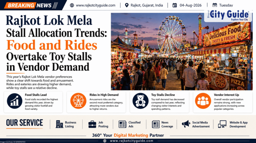 Rajkot Lok Mela Stall Allocation Trends: Food and Rides Overtake Toy Stalls in Vendor Demand