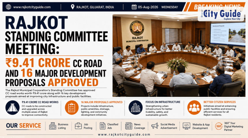 Rajkot Standing Committee Meeting: ₹9.41 Crore CC Road and 16 Major Development Proposals Approved