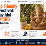 Rajkot Eco Friendly Ganesh Festival: 1-Foot Clay Idol for Just ₹500 via QR Registration