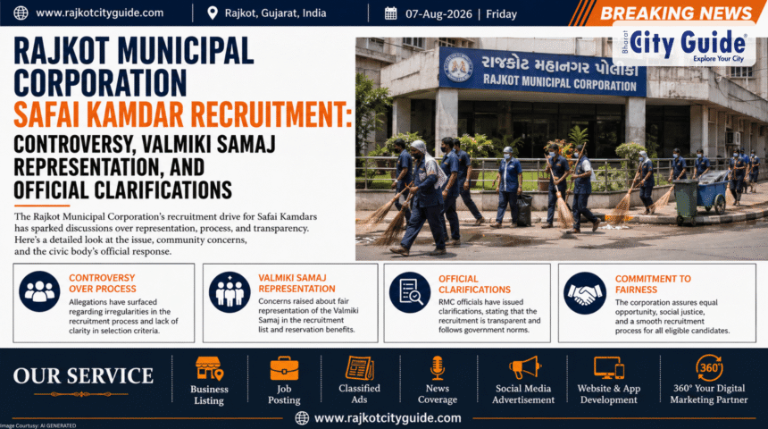 Rajkot Municipal Corporation Safai Kamdar Recruitment: Controversy, Valmiki Samaj Representation, and Official Clarifications