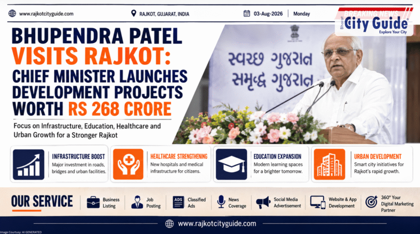 Bhupendra Patel Visits Rajkot: Chief Minister Launches Development Projects Worth Rs 268 Crore