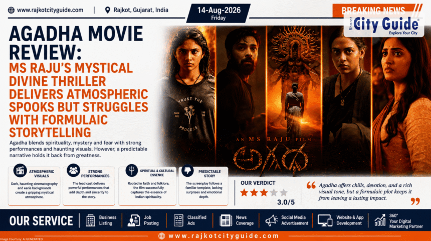 Agadha Movie Review: MS Raju’s Mystical Divine Thriller Delivers Atmospheric Spooks but Struggles with Formulaic Storytelling