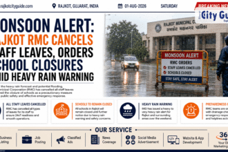 Monsoon Alert: Rajkot RMC Cancels Staff Leaves, Orders School Closures Amid Heavy Rain Warning