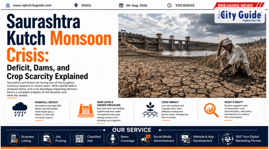 Saurashtra Kutch Monsoon Crisis: Deficit, Dams, and Crop Scarcity Explained