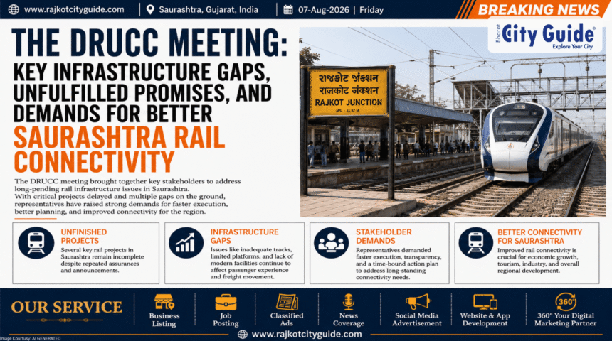 The DRUCC Meeting: Key Infrastructure Gaps, Unfulfilled Promises, and Demands for Better Saurashtra Rail Connectivity