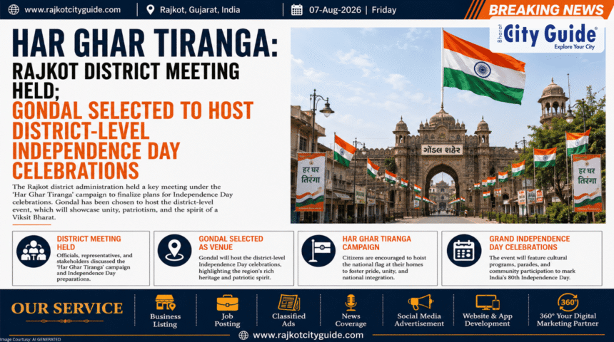 Har Ghar Tiranga: Rajkot District Meeting Held; Gondal Selected to Host District-Level Independence Day Celebrations