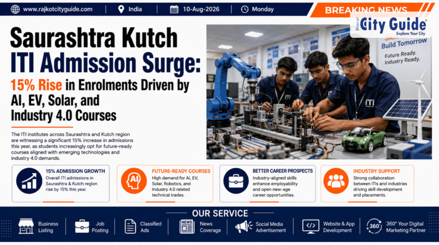 Saurashtra Kutch ITI Admission Surge: 15% Rise in Enrolments Driven by AI, EV, Solar, and Industry 4.0 Courses