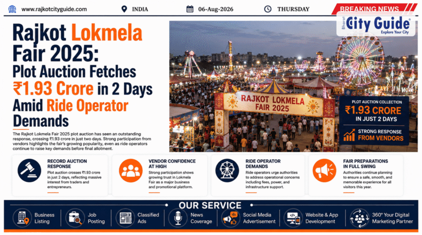 Rajkot Lokmela Fair 2025: Plot Auction Fetches ₹1.93 Crore in 2 Days Amid Ride Operator Demands