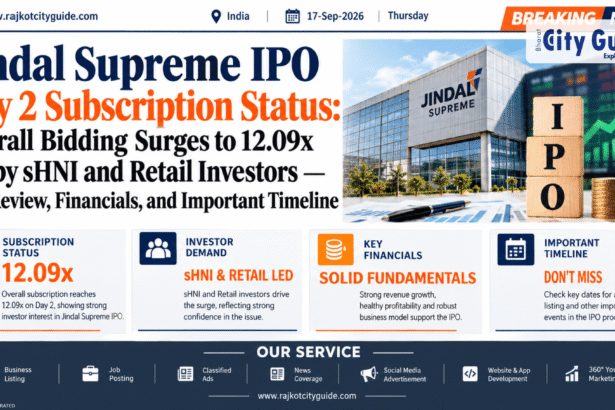 Jindal Supreme IPO Day 2 Subscription Status: Overall Bidding Surges to 12.09x led by sHNI and Retail Investors — Full Review, Financials, and Important Timeline