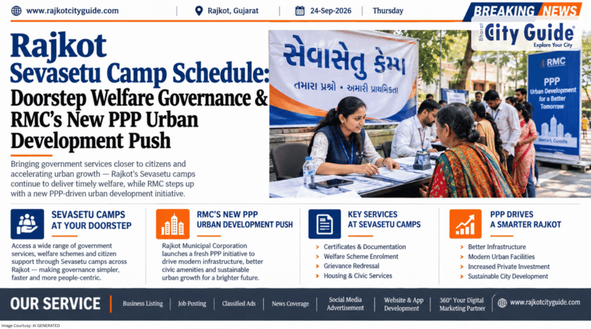 Rajkot Sevasetu Camp Schedule: Doorstep Welfare Governance & RMC’s New PPP Urban Development Push