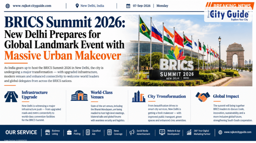 BRICS Summit 2026: New Delhi Prepares for Global Landmark Event with Massive Urban Makeover